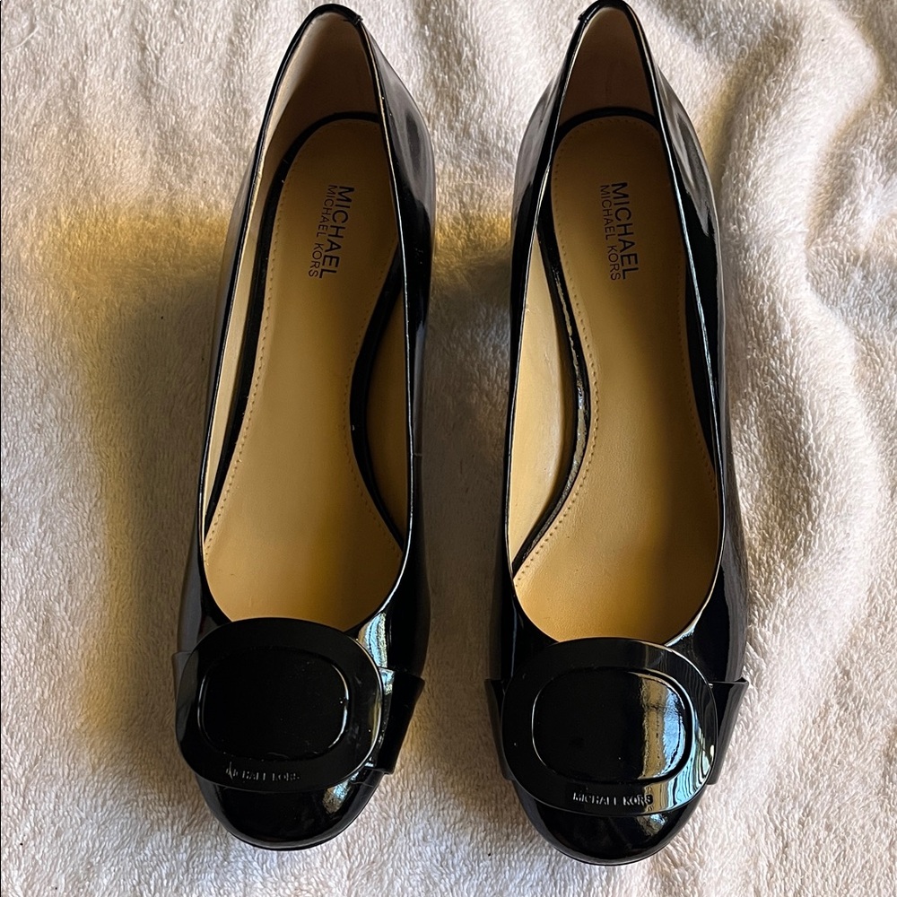 Michael Kors Black Patent Leather Heels